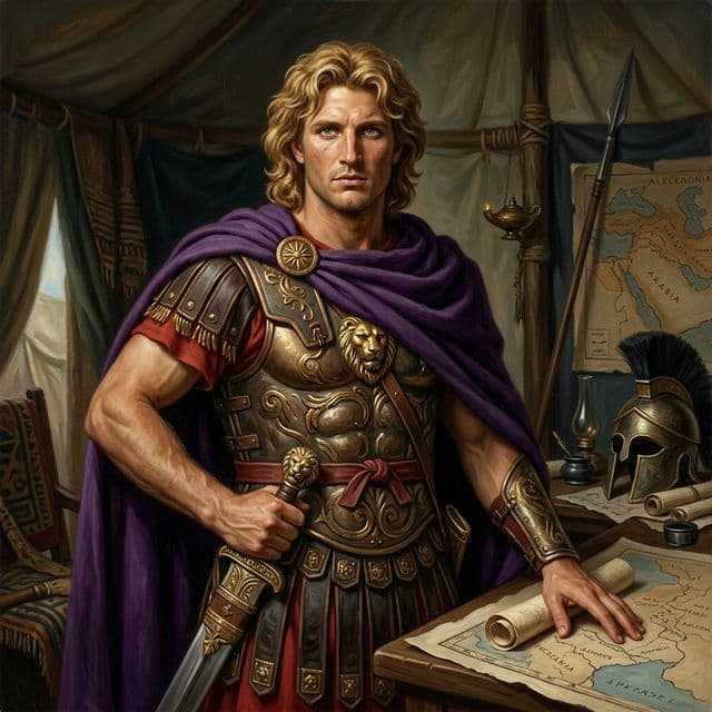 AI-assisted portrait of Alexander the Great