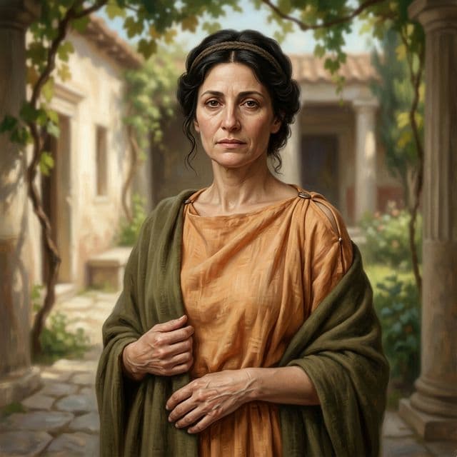 AI-assisted portrait of Neaira